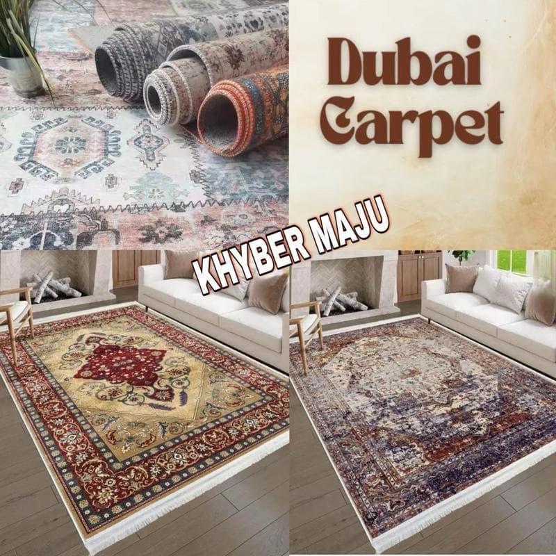 [Novo produto] Tapete Dubai macio 5D Sala de estar Quarto Doméstico Estilo étnico Tapete antiderrapante Sofá europeu Tap