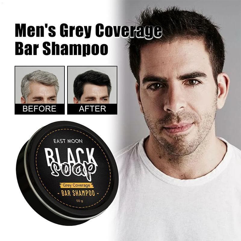 Shampoo Para Cobertura De Cabelo Preto , 50g , Hidratante , Refrescante , Volumizador , Sabonete De Limpeza Cabelos Gris