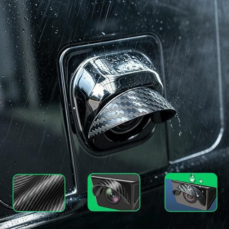 Câmera De Visão Traseira Do Carro Guarda Chuva À Prova Dwaterproof Água Nevoeiro Viseira Protetor Para Baup Clara Em Dia