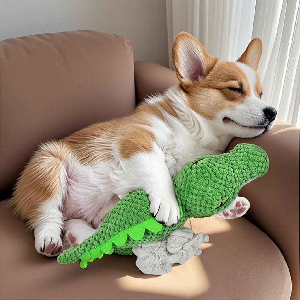 Brinquedo para cachorro, resistente à mordida, voz, boneca de pelúcia, Bichon, Teddy, Corgi, filhote de cachorro, Molar,