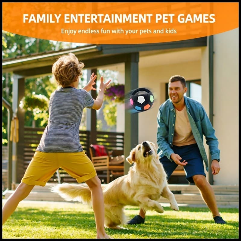 Brinquedo para cachorro com som de brinquedo de futebol para animais de estimação consumo de energia auto-feliz tédio al