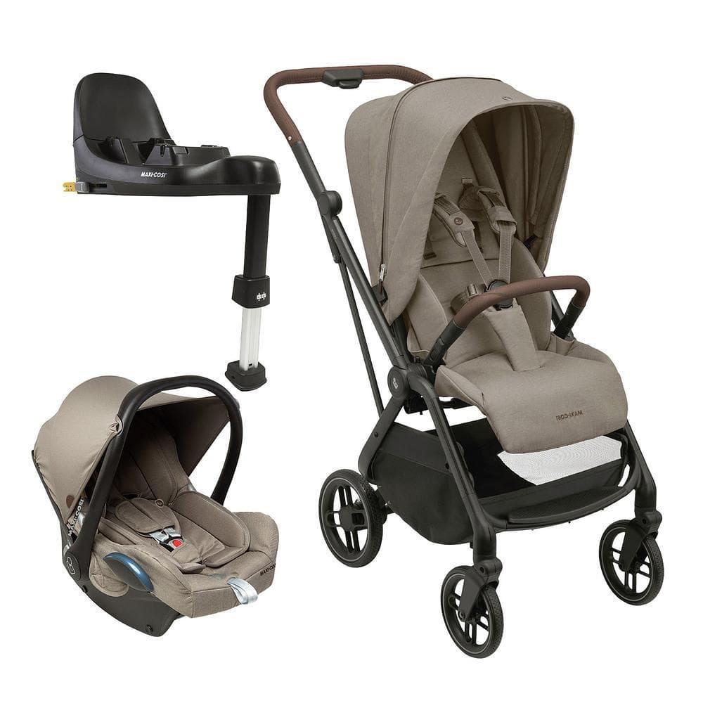 Carrinho de Bebê TS Leona² Bebê Conforto Cabriofix Isofix Maxi Cosi Truffle