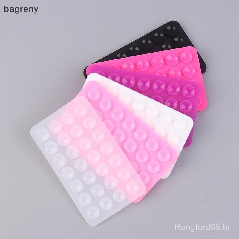 [bagreny] Silicone World Square Ventosa De Fixação De Telefone Móvel Suporte Montado Em Carro Capa Antiderrapante Univer
