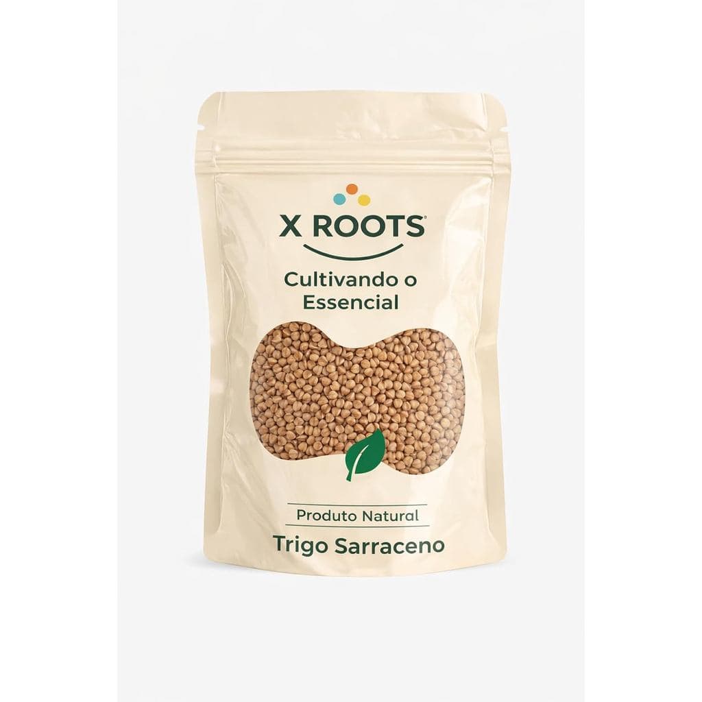 Trigo Sarraceno X Roots 1kg – Grão Natural Sem Glúten, Rico em Fibras | Alternativa Saudável para Alimentação
