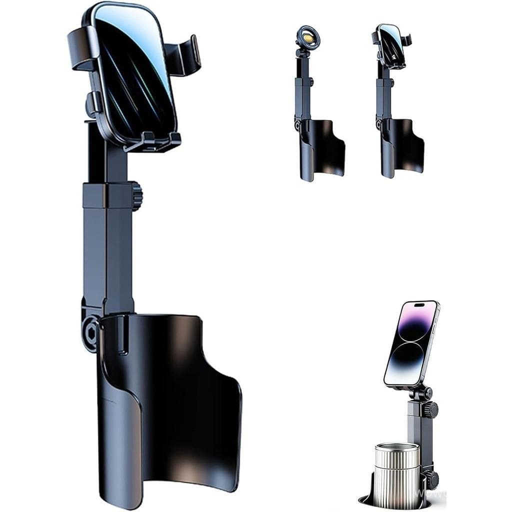 Suporte de celular ajustável para porta-copos de carro, suporte de celular 2 em 1 para porta-copos de carro, suporte de 