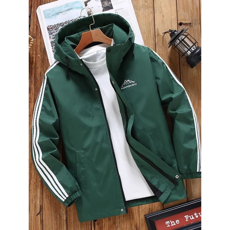 Primavera outono jaqueta masculina esportes Casual com capuz jaqueta masculina à prova de vento à prova dwaterproof água