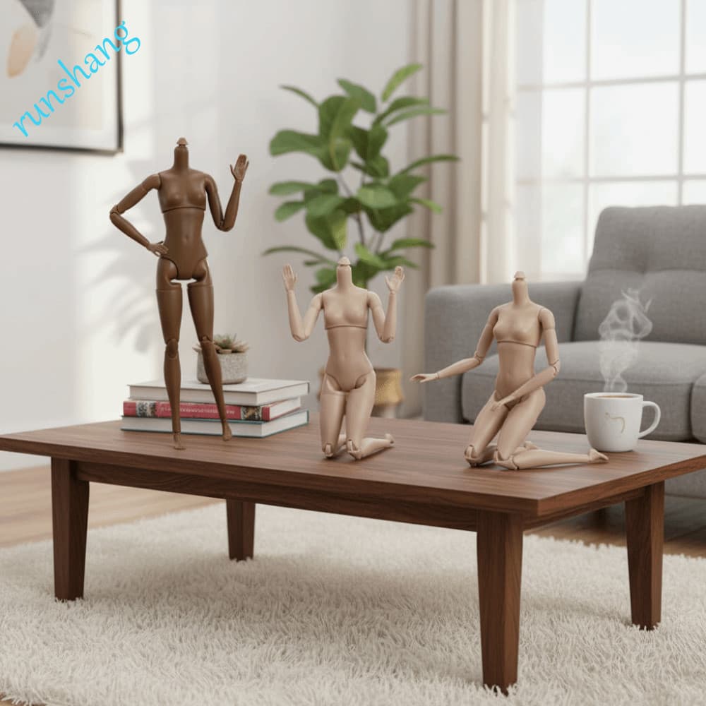 Bonecas BJD Nuas Articuladas RUNSHANG , Boneca Super Modelo De Corpo Muscular Removível , De Figura De Ação De Substitui