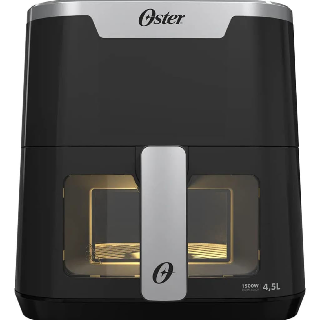 Fritadeira Digital Touch 4,5l Com Visor Transparente 127v Preto