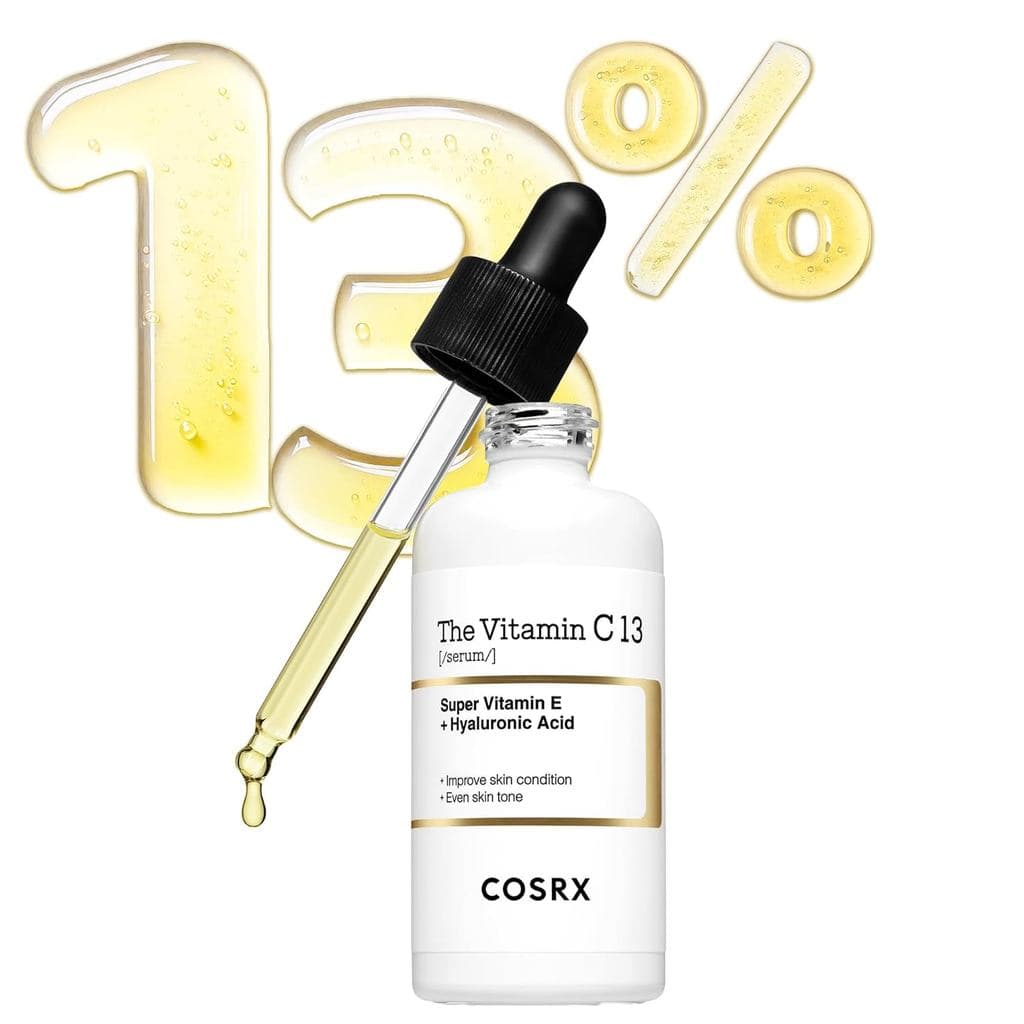 COSRX Pure Vitamin C 13% Serum (Renewal) com Vitamina E e Ácido Hialurônico, Sérum Coreano de Vitamina C, Sérum Facial H