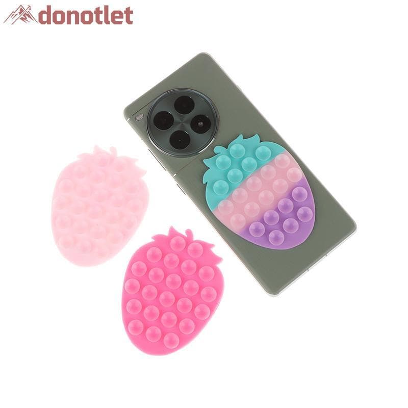 Donotlet Morango Ventosa Telefones Celulares Suer Suporte De Montagem Portátil Do Telefone Universal Almofada Fixa Carro