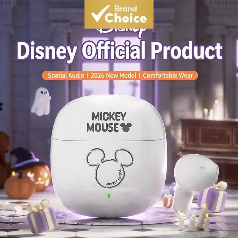 Fone de Ouvido Q3 Mickey Mouse, Fones de Ouvido Bluetooth TWS, Fones de Ouvido Bluetooth Mini Fofos, Som Envolvente,