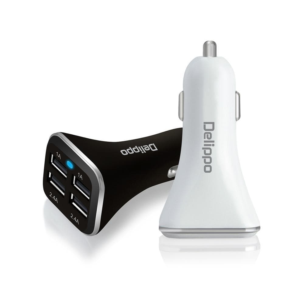 Carregador de carro inteligente carga rápida um para quatro USB carro dedicado multifuncional carregador de carro isquei