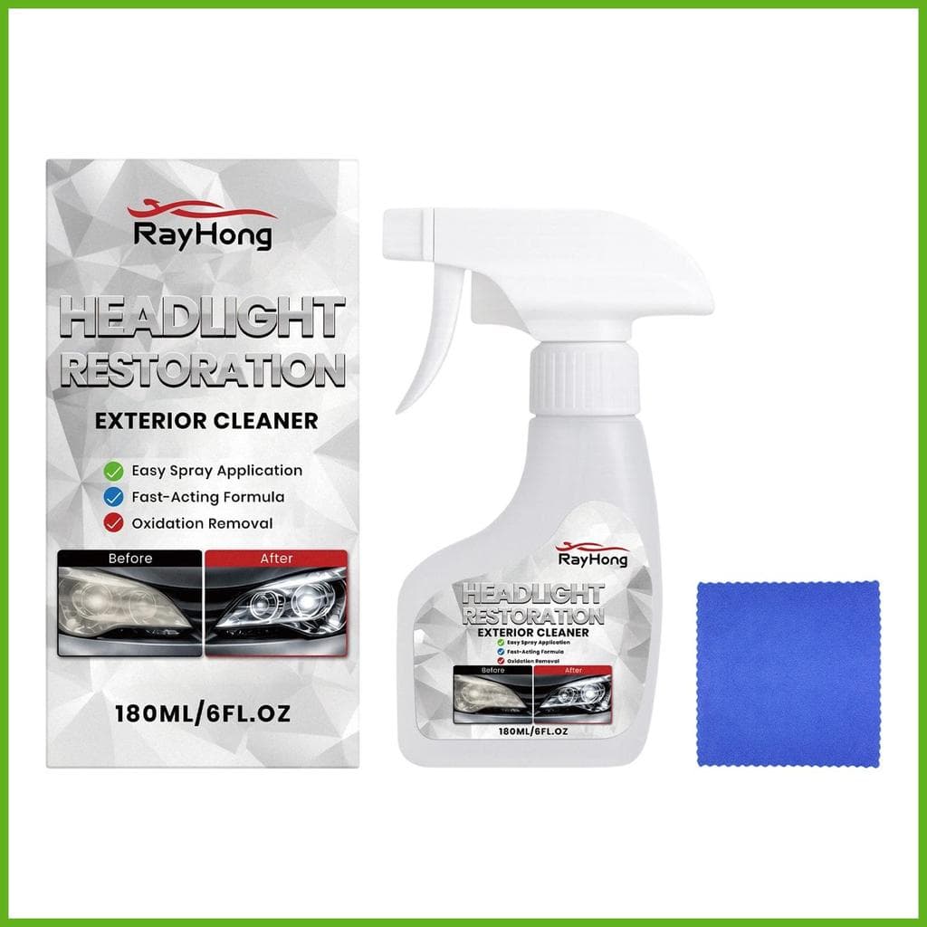 Kit De Restauração De Farol De Carro Detalhando Limpeza Composto Transparente 180ml Spray De Arranhões Para Veículo cupi