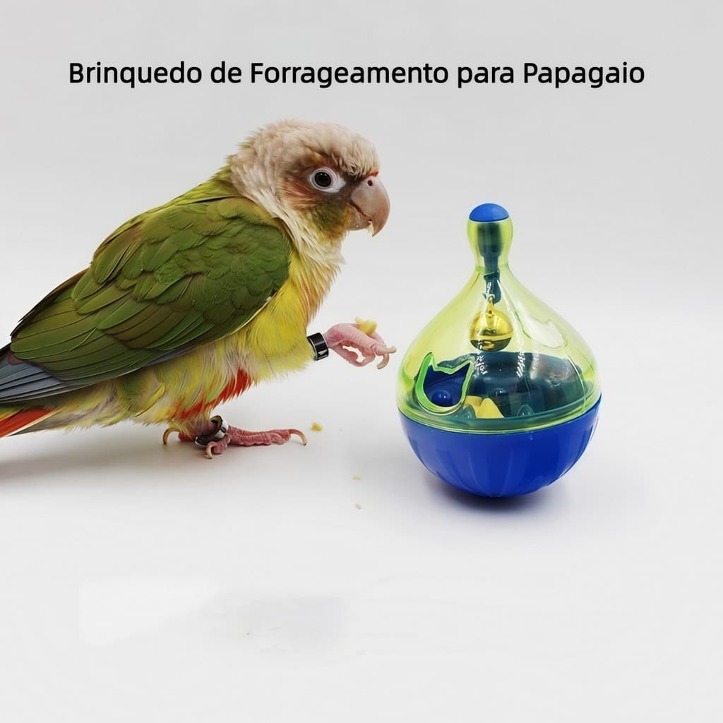Brinquedos interativos de papagaio-alimentador de copo-brinquedos educativos para pássaros-plástico durável, brinquedos 