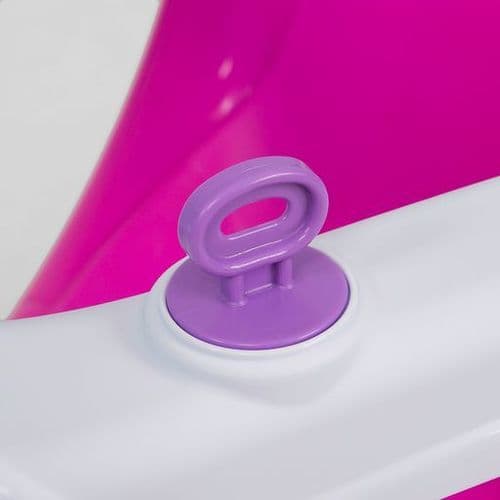 Triciclo Infantil Rosa Com Empurrador Ajustavel Segurança Conforto Bebe Diversao Passeio
