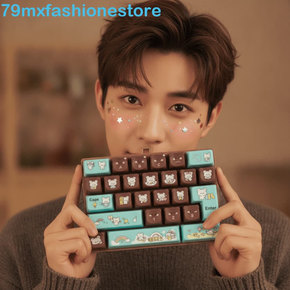 MXFASHIONESB Mini Teclado Mecânico , Brinquedo Suave E Clicky Para De Tamanho Compacto , 26 Teclas Mecânicas