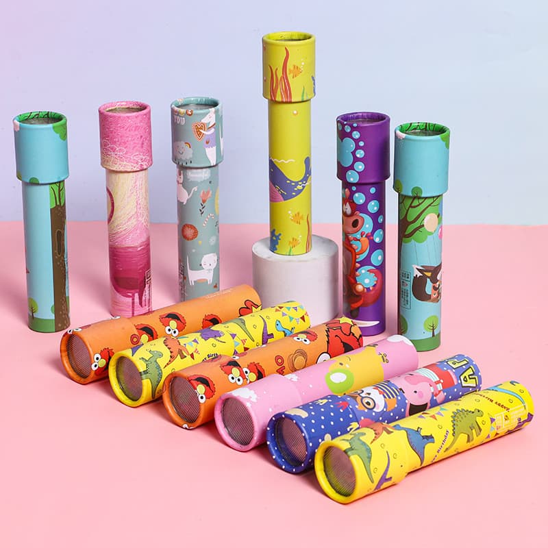 Kaleidoscópio Mágico Clássico de Tamanho Médio, Brinquedo de Experimento Científico para Crianças, Brinquedo Educativo d