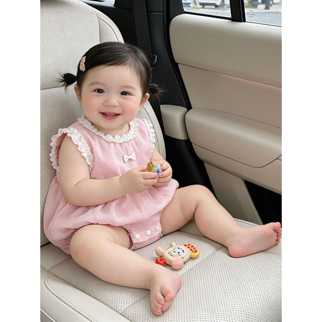 Bebê bebê roupas de verão estilo fino menina triângulo macacão estilo ocidental roupas do bebê verão sem mangas peq