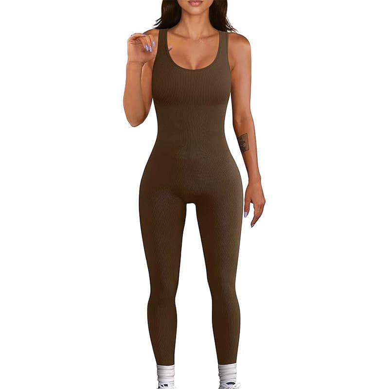 Roupas de fitness de uma peça Halter volta Hip-Lifting mais magro olhar calças de fitness feminino esportes treinamento 