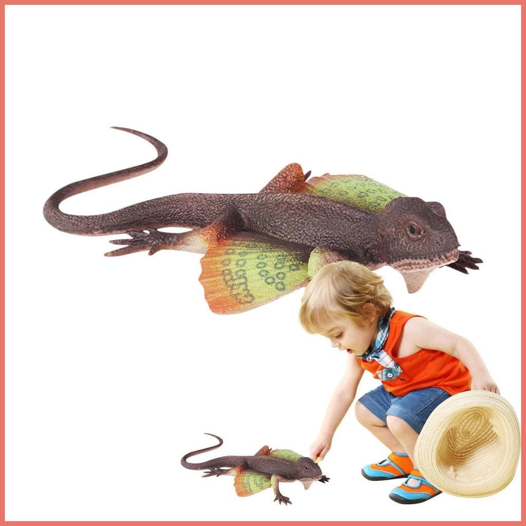 Simulado Lagarto Brinquedo Reutilizável Crianças Brinquedos Animais Ciência Adereços Educativos Ensino Precoce xurit3br