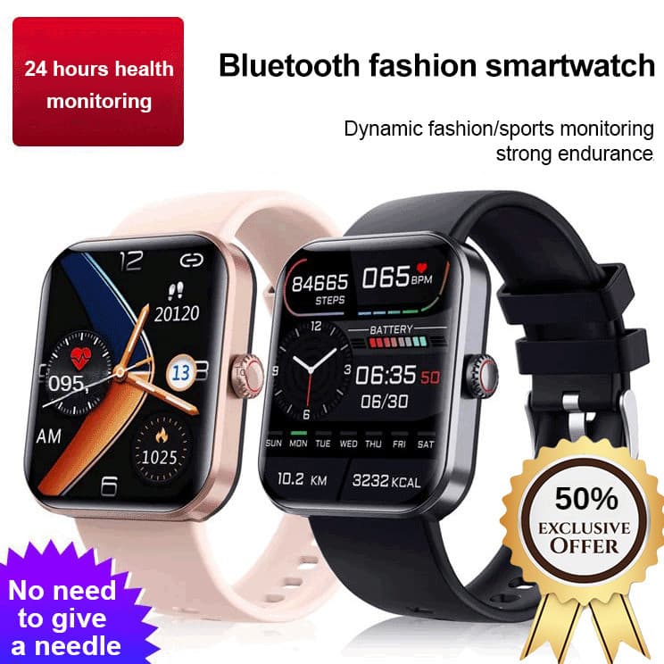 【Bluetooth 5.0】Bluetooth Fashion Smart Watch/Relógio Inteligente/Relógio Esportivo/Fitness/Relógio Bluetooth
