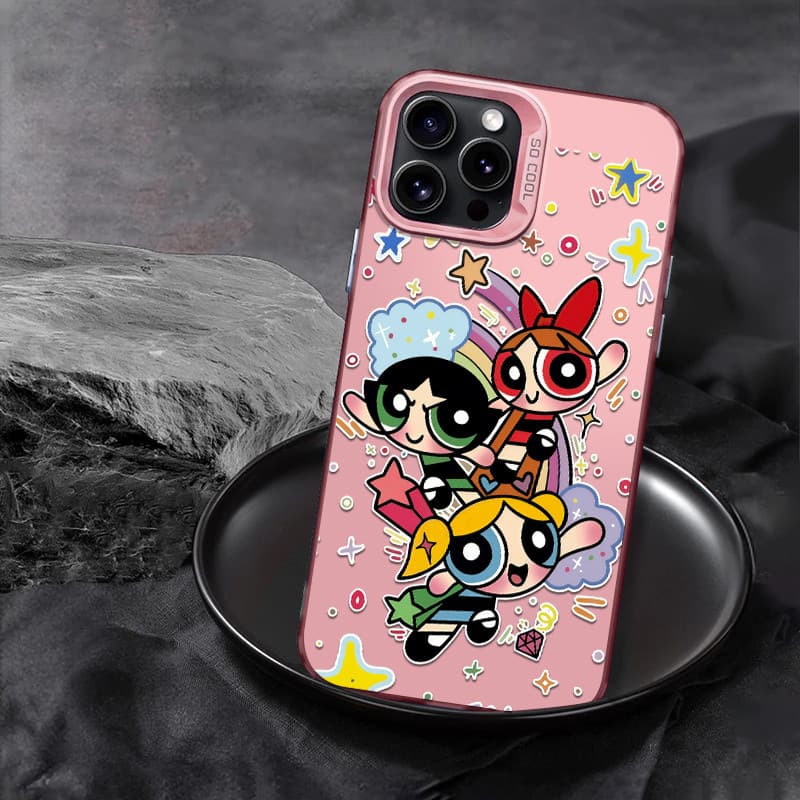 Capinha celular Meninas Superpoderosas para iPhone 12 13 xr xs max 11 14 pro max 15 plus Capa silicone
