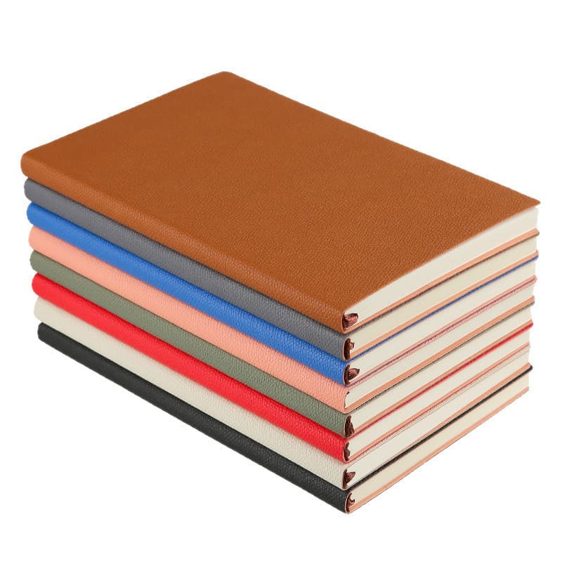 Lichia Padrão A5 Notebook Trabalho Reunião Notebook Recordbook B5 Bloco de notas simples para escritório　