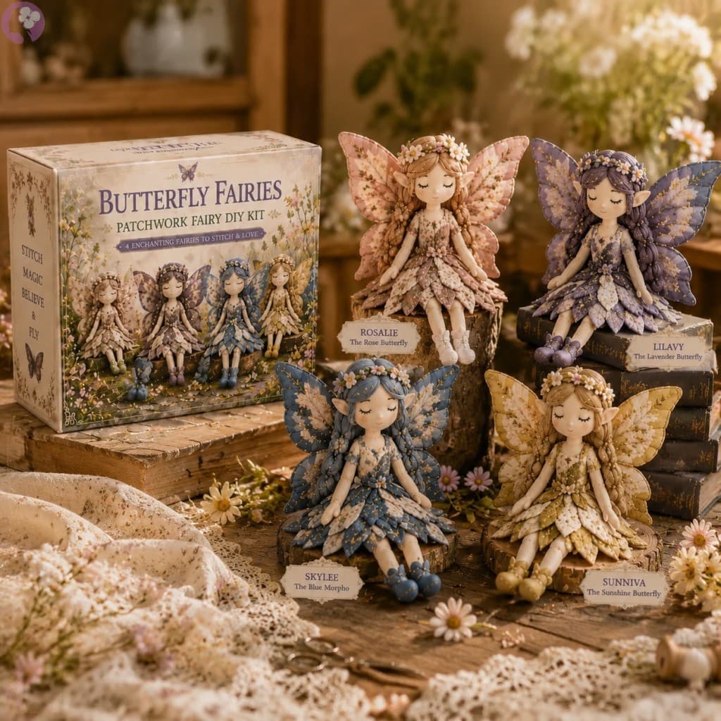 DIY Patchwork Fairy Kit Conjunto De Costura De Tecido De Algodão Pré-Cortado Artesanato Para Crianças Presente De Decora