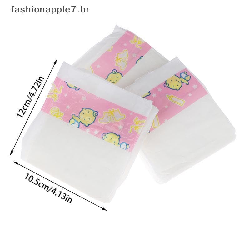 FASHI 3 Peças De Calças De Fraldas Para Bonecas , Acessórios De Presente , Brinquedos Infantis DIY