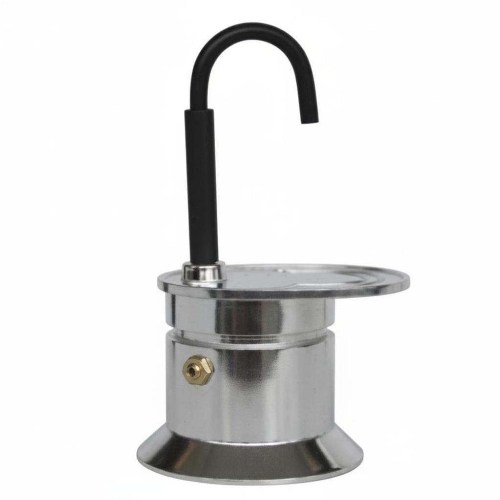 [wxdnfu] Design Portátil Panela De Fogão De Xícara Única Fácil De Usar Mini Cafeteira Expresso Rich Brew Alumínio Alça F