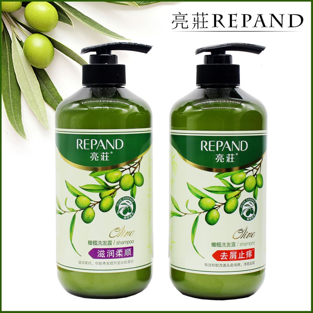 Liangzhuang Olive Shampoo Anticaspa Anti-Coceira Hidratante Macio Feminino Masculino Fragrância de Longa Duração Shampoo