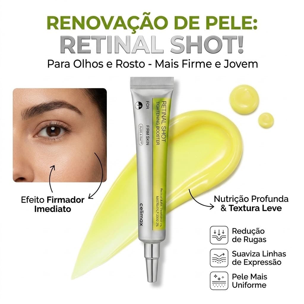Celimax The Vita A Retinal Shot Tightening Booster 15ml Sérum Coreano Redutor De Poros Anti-Idade Original