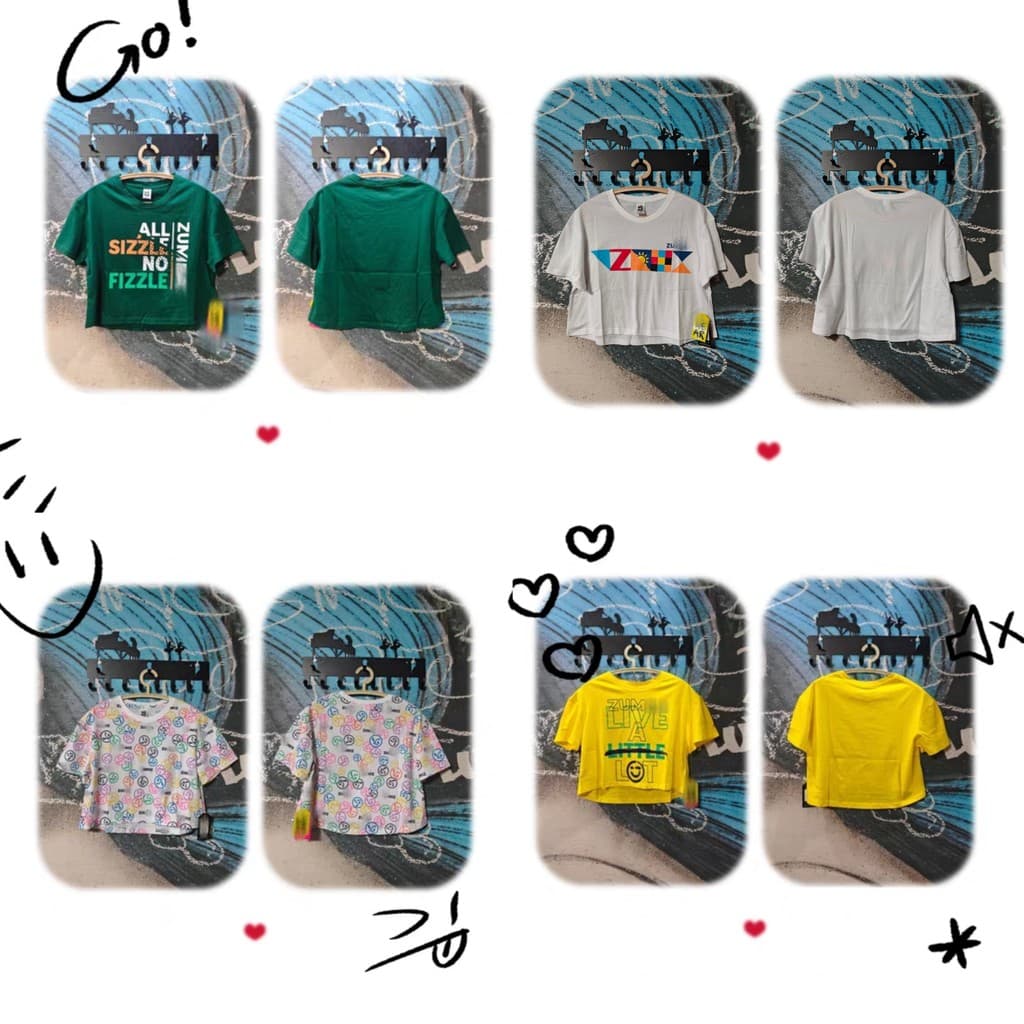 ZW novo estilo 2025 manga curta algodão amarelo verde escuro camiseta feminina esportes roupas de Fitness topo