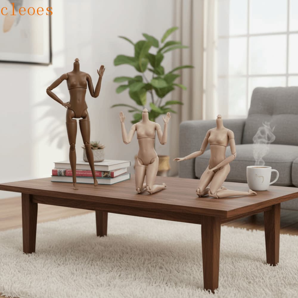 CLEOES Bonecas BJD Nuas Articuladas , Boneca Sólida , Corpo Muscular Super Modelo De Figura De Ação Móvel