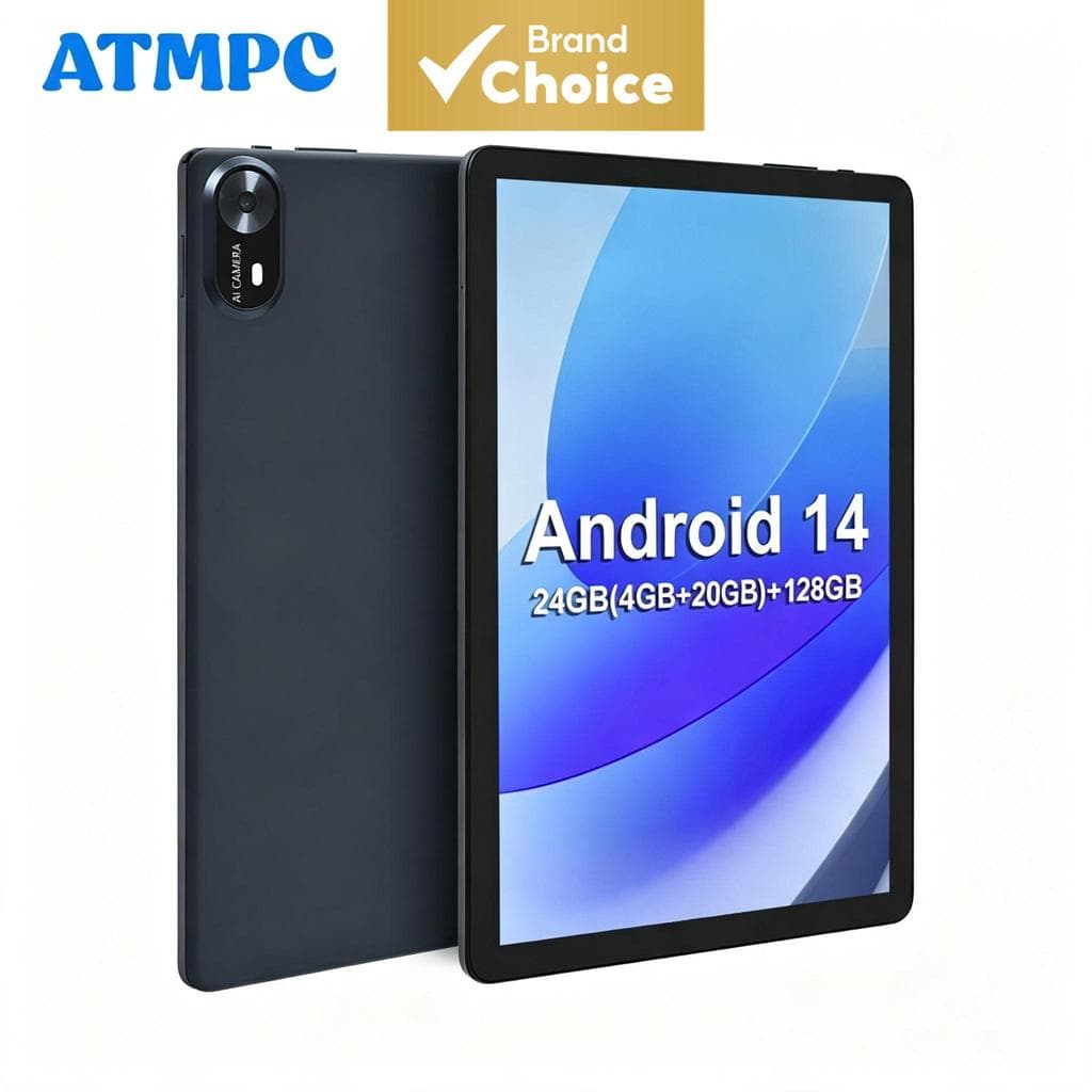 Tablets Android ATMPC, tela IPS HD de 11 polegadas, 24 (4+20) GB de RAM + 128 GB de ROM, uma tablet para jogos, aulas