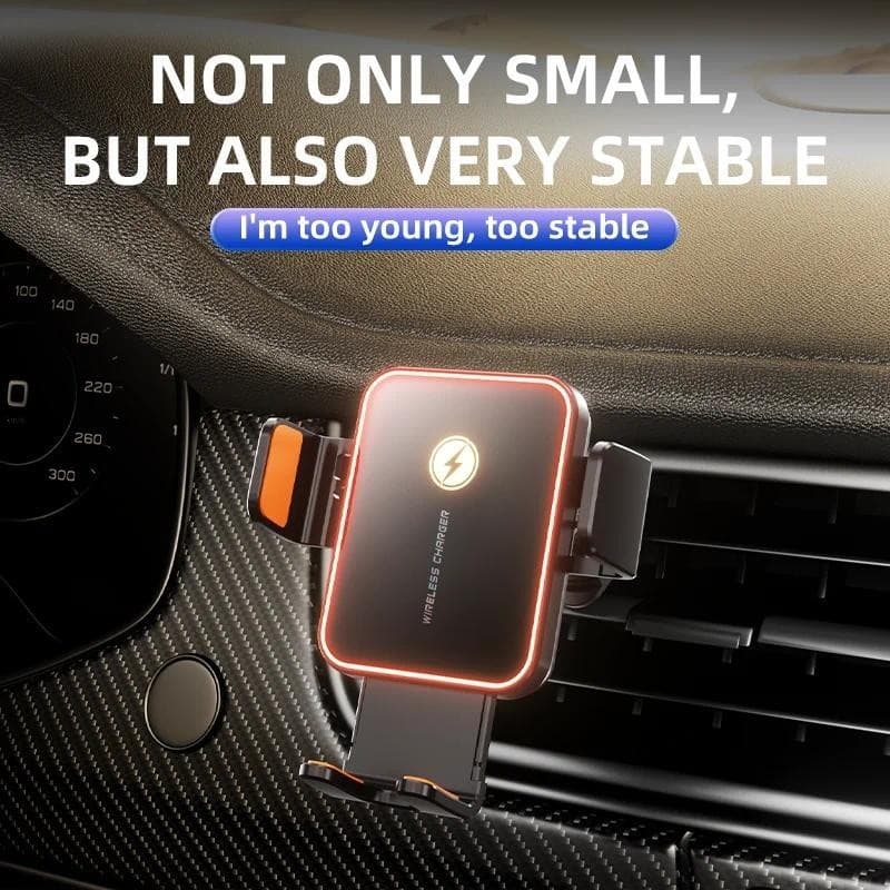 Suporte Magnético Do Telefone Carro 15W Carregador Rápido Sem Fio Indução Infravermelha De Ventilação De Ar Para iPhone 