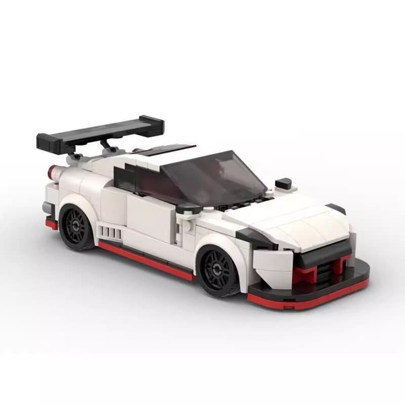Blocos de montar MOC compatíveis com Lego 46583 Nissan GT-R35, blocos de montar montados, carro de 8 velocidades, presen