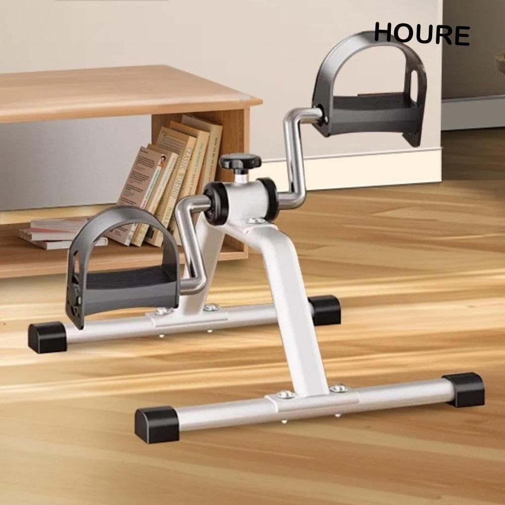 Bicicleta Ergométrica HOURE , Treinador De Pernas Com Display LCD Dobrável , Mini Portátil Ajustável E Antiderrapante