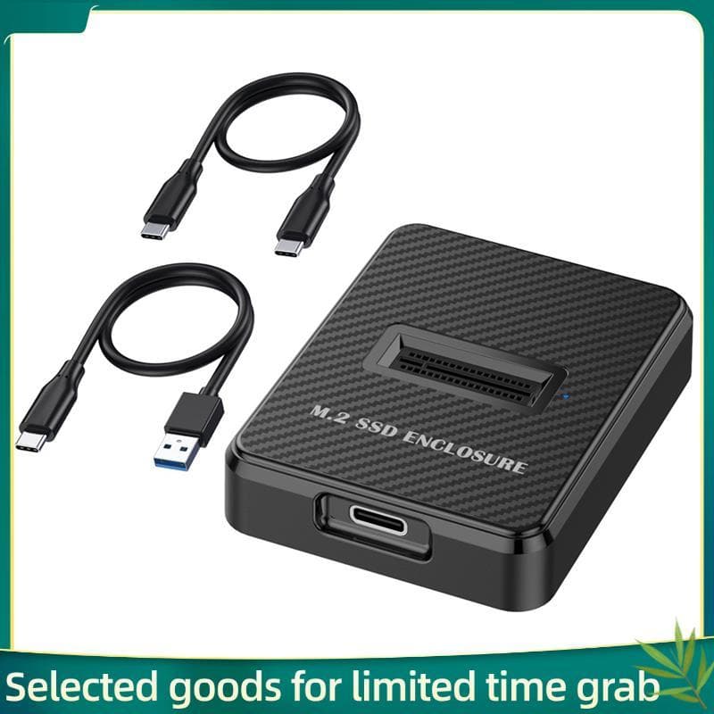 Gabinete SSD M . 2 De Baía Única De 10 Gbps Caixa Externa NGFF/NVME Docking Station De Disco Rígido