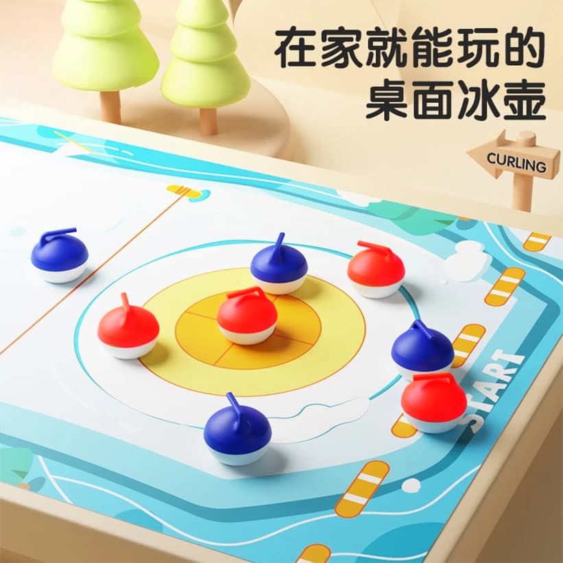 Hóquei de mesa Curling brinquedos educativos batalha interação pai-filho crianças jogo de tabuleiro festa mesa família j