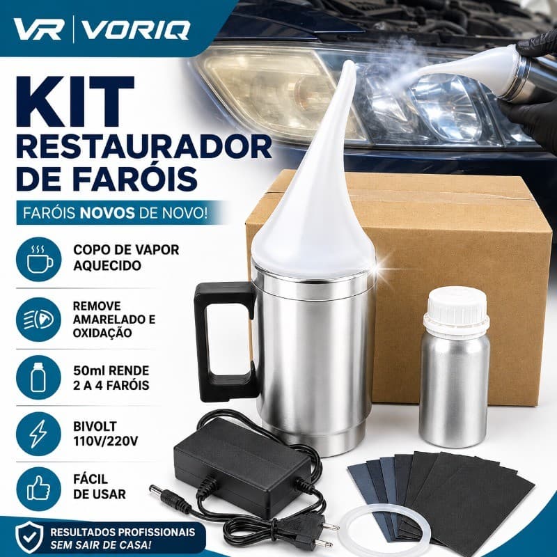 Polímero Revitalizador De Faróis E Copo De Polimento A Vapor Para Carros E Moto Vidro Kit De Farol Revitalizador 