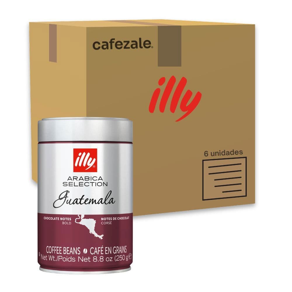Café em Grão illy Guatemala 250g Kit 6 Latas