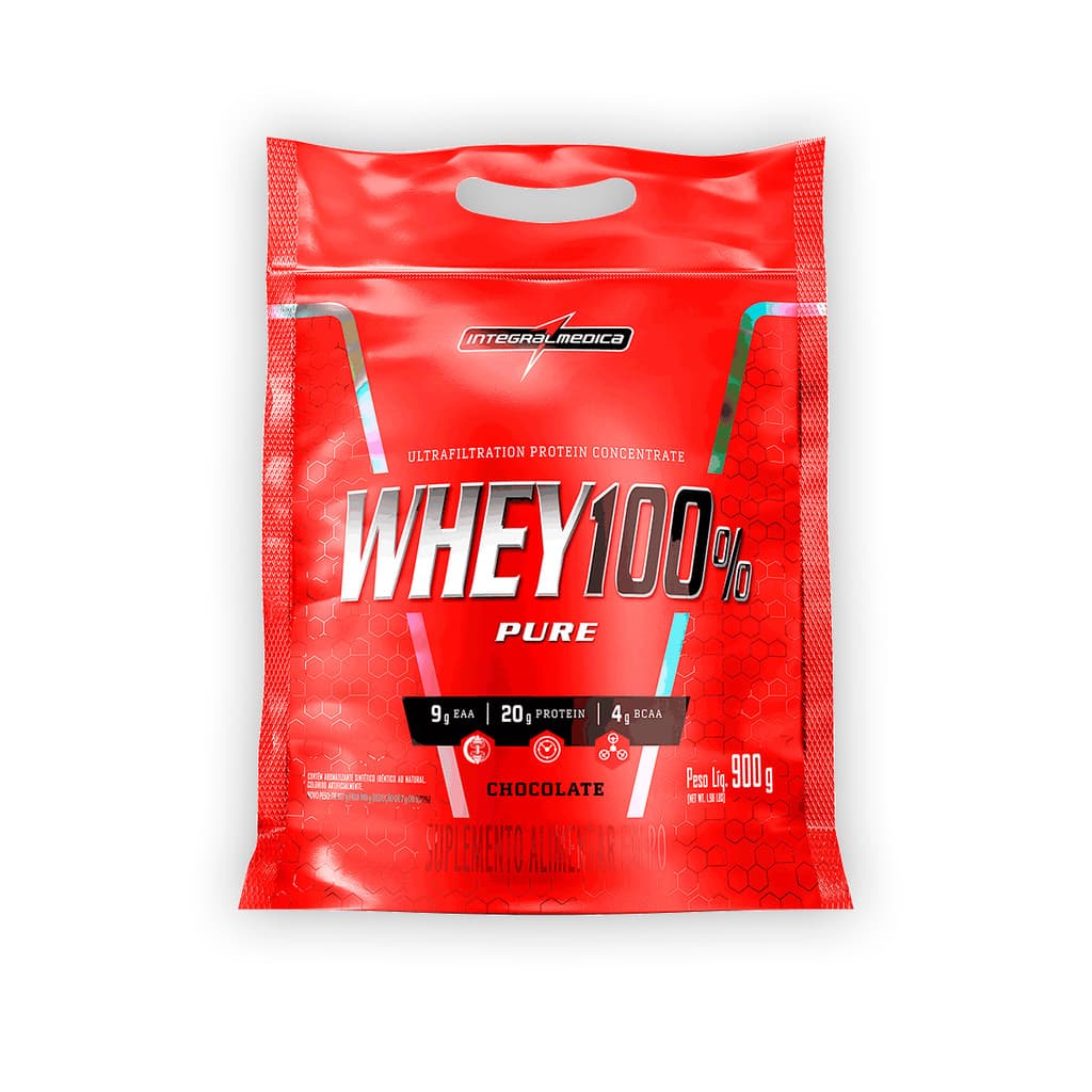 Whey Protein 100% Puro Integral Medica Chocolate 900g
