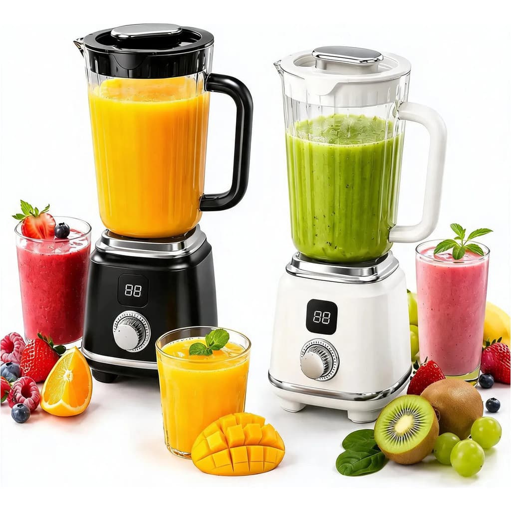 Mini Liquidificador Portátil 600ml USB Potente Para Smoothies Shakes Suco Gelo C/ Led Rápido Moderno