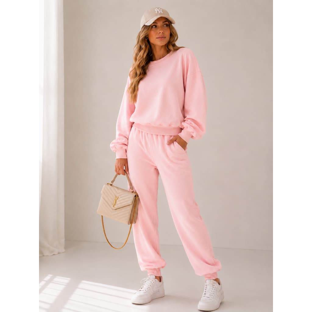 Conjunto Moletom Feminino Felpudo Confortável Quentinho