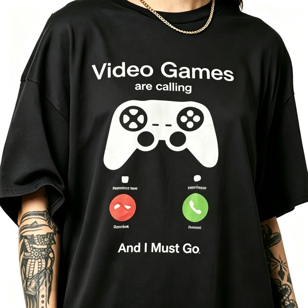 Camiseta Masculina Video Games Estampa Controle de Videogame Moderna Confortável Atemporal Tendência