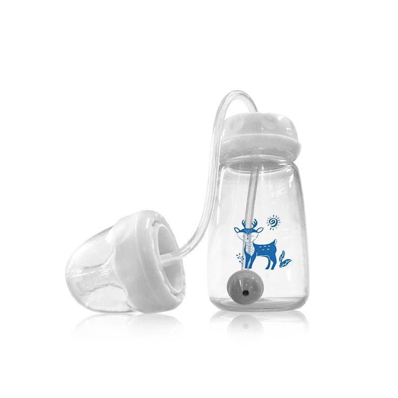 Garrafa De Bebê Larga De 150ML Com As Mãos Livres , Mamadeira De Armazenamento De Leite , Chupeta Multifuncional Anti-Qu