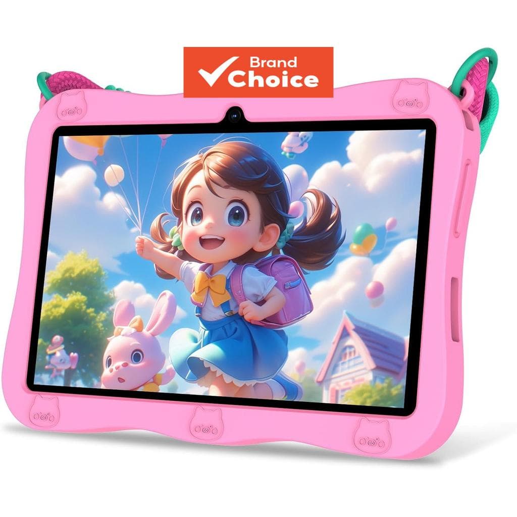 VASOUN Cordão para Tablet Infantil de 7 polegadas, 32GB, Tablet Android 13 com WiFi, Câmera Dupla, Educação, Software