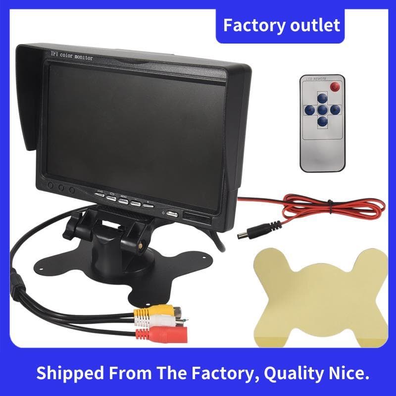 12V-24V 7 Polegada TFT LCD Color HD Monitor Para Carro Caminhão CCTV Câmera De Backup De Visão Traseira Reversa