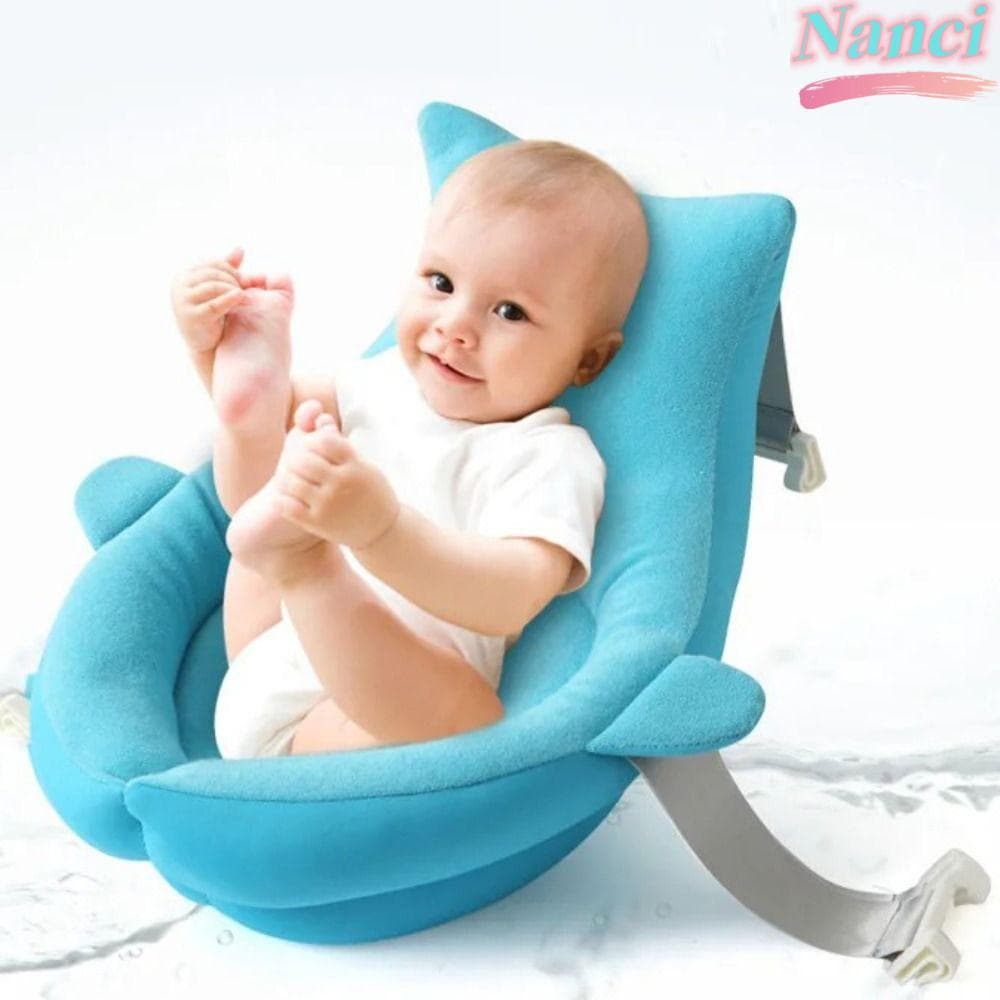 Assento De Banho Para Bebê NANCI , Almofada Respirável E Adequada A Pele , Tapete De Banheira Antiderrapante De Suporte